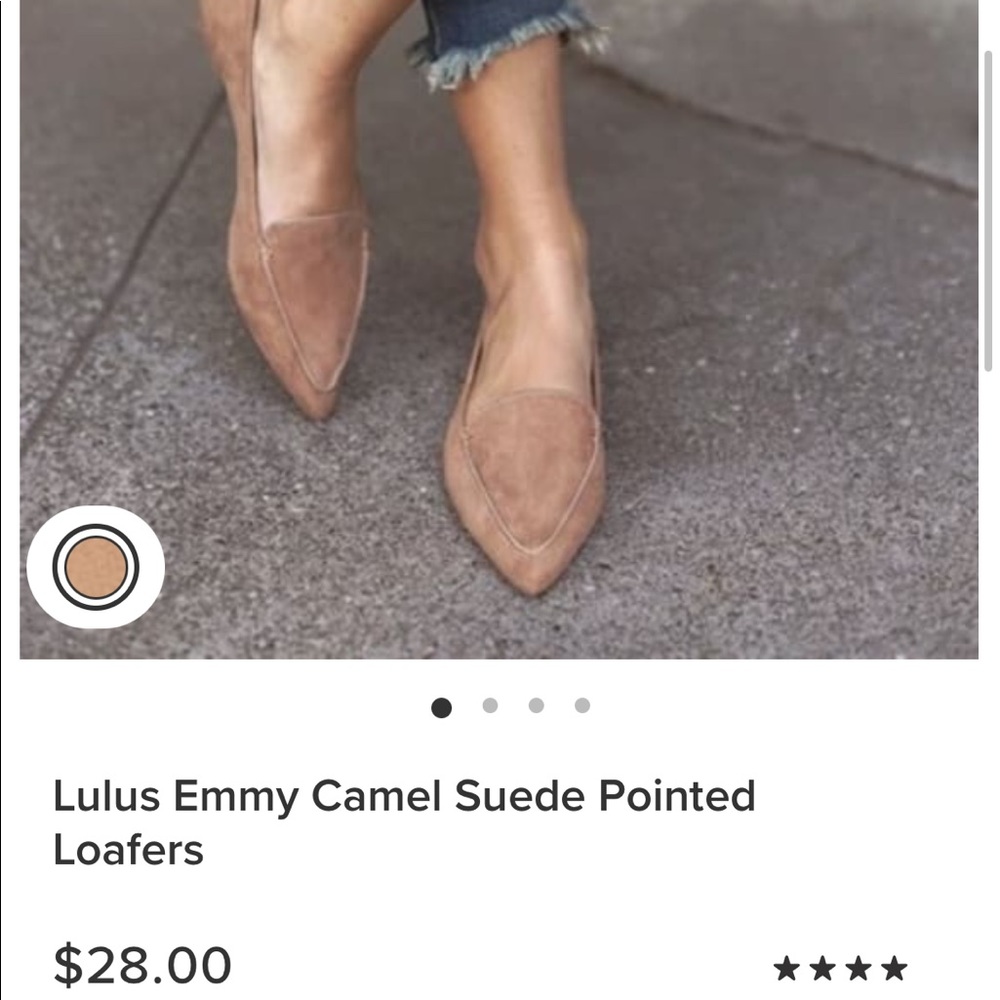 Lulus Camel Suede Pointed Loafers